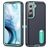 Mobigear Rugged Stand Samsung Galaxy S23 Hoesje Hardcase Backcover Shockproof met Standaard - Donkerblauw