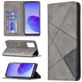 Mobigear Rhombus Slim OPPO Reno 6 5G Hoesje Bookcase - Grijs