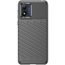 Mobigear Groove Motorola Moto E13 Hoesje Flexibel TPU Backcover - Zwart