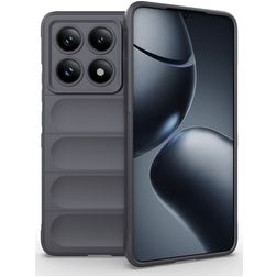 Mobigear Bumpy Xiaomi 14T Pro Hoesje Flexibel TPU Backcover - Grijs