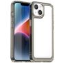 Mobigear Crystal iPhone 15 Plus Hoesje Hardcase Backcover - Transparant / Grijs