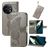Mobigear Butterfly OnePlus 11 Hoesje Bookcase Portemonnee - Grijs