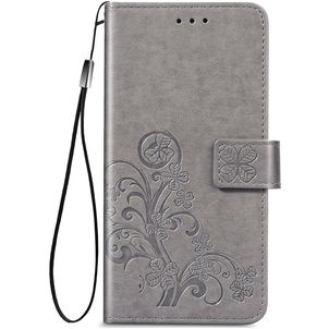 Mobigear Clover Samsung Galaxy A52s 5G Hoesje Bookcase Portemonnee - Grijs