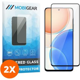 Mobigear Premium HONOR X8 Glazen Screenprotector - Case Friendly - Zwart (2-Pack)
