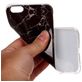 Mobigear Marble iPhone 6s Hoesje Flexibel TPU Backcover - Zwart