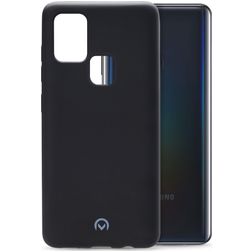 Mobilize Rubber Gelly Samsung Galaxy A21s Hoesje Flexibel TPU Backcover - Matt Black