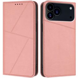 Mobigear Frosted Flip iPhone 17 Pro Max Hoesje Bookcase Portemonnee - Roze