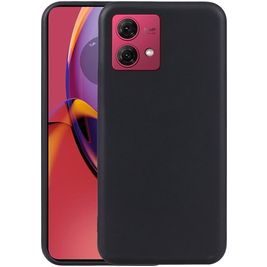 Mobigear Colors Motorola Moto G84 Hoesje Flexibel TPU Backcover - Zwart