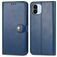 Mobigear Snap Button Xiaomi Redmi A1 4G Hoesje Bookcase Portemonnee - Blauw