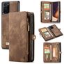 Caseme 008 Samsung Galaxy Note 20 Ultra Hoesje Uitneembare 2in1 Bookcase Portemonnee - Bruin