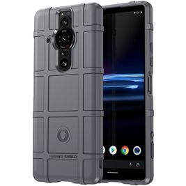 Mobigear Rugged Shield Sony Xperia Pro-I Hoesje Flexibel TPU Backcover Shockproof - Grijs