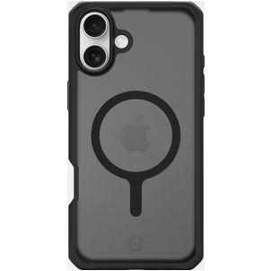 ITSKINS Level 2 HybridMagFrost R iPhone 16 Plus MagSafe Hoesje Hardcase Backcover Shockproof - Zwart
