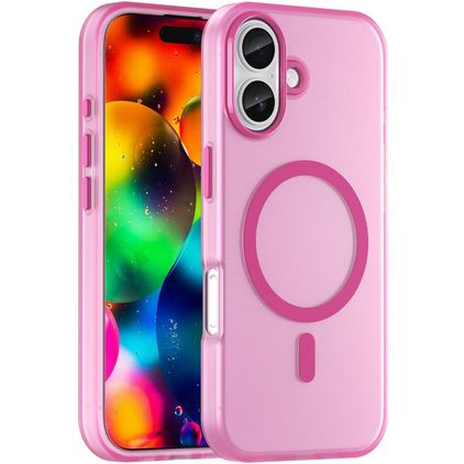 Mobigear Shockproof iPhone 17 MagSafe Hoesje Hardcase Backcover - Roze