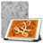 Mobigear Tri-Fold Marble iPad Air 3 (2019) Hoes Bookcase + Stylus Houder - Grijs