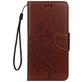 Mobigear Flowers iPhone XS Max Hoesje Bookcase Portemonnee - Bruin