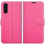 Mobigear Classic Sony Xperia 10 III Hoesje Bookcase Portemonnee - Magenta