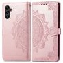Mobigear Mandala Samsung Galaxy A13 5G Hoesje Bookcase Portemonnee - Roségoud
