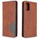 Mobigear Rhombus Slim Samsung Galaxy A41 Hoesje Bookcase - Bruin