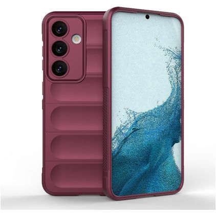 Mobigear Bumpy Samsung Galaxy S24 Hoesje Flexibel TPU Backcover - Rood