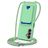 Mobigear Lanyard Card Samsung Galaxy A16 Siliconen Hoesje met koord en Pasjeshouder - Groen