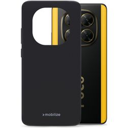 Mobilize Rubber Gelly POCO X7 Hoesje Flexibel TPU Backcover - Zwart