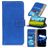 Mobigear Croco Motorola Moto G82 Hoesje Bookcase Portemonnee - Blauw
