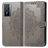 Mobigear Mandala Vivo Y76 Hoesje Bookcase Portemonnee - Grijs