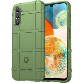 Mobigear Rugged Shield Samsung Galaxy A14 Hoesje Flexibel TPU Backcover Shockproof - Groen