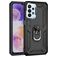 Mobigear Armor Ring Samsung Galaxy A23 Hoesje Hardcase Backcover Shockproof met Ringhouder - Zwart
