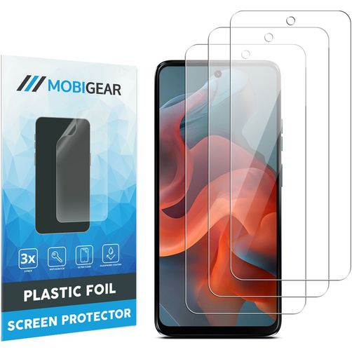 Mobigear Motorola Moto G34 Screenprotector Folie - Case Friendly (3-Pack)