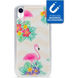 My Style Magneta iPhone XR Hoesje Flexibel TPU Backcover - Flamingo