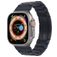 Mobigear Berlin Stalen Apple Watch Bandje Vouwsluiting - 49/46/45/44 mm - Zwart