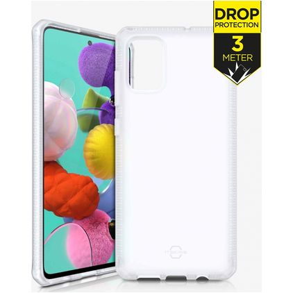 ITSkins SpectrumFrost Doorzichtig Samsung Galaxy A51 Hoesje Hardcase Backcover Shockproof - Transparant