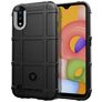Mobigear Rugged Shield Samsung Galaxy A01 Hoesje Flexibel TPU Backcover Shockproof - Zwart