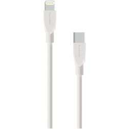 Mobiparts USB-C naar Apple Lightning Kabel MFI 1 Meter - Wit