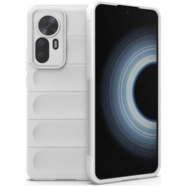 Mobigear Bumpy Xiaomi 12T Hoesje Flexibel TPU Backcover - Wit