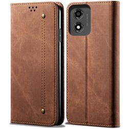 Mobigear Ranch Motorola Moto E14 Hoesje Bookcase Portemonnee - Bruin