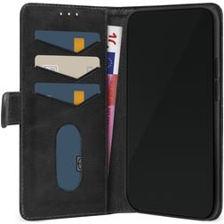 Mobilize Premium Gelly Wallet iPhone 12 Hoesje Bookcase Portemonnee - Zwart