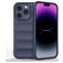 Mobigear Bumpy iPhone 15 Pro Hoesje Flexibel TPU Backcover - Donkerblauw