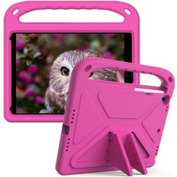 Mobigear AeroArmor iPad 9 (2021) Kinder Tablethoes met Handvat + Stylus Houder - Roze