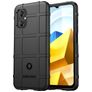 Mobigear Rugged Shield POCO M5 Hoesje Flexibel TPU Backcover Shockproof - Zwart