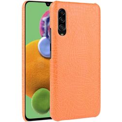 Mobigear Croco Samsung Galaxy A90 Hoesje Hardcase Backcover - Oranje