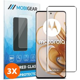Mobigear Premium Motorola Edge 50 Glazen Screenprotector - Case Friendly (3-Pack)