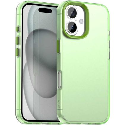 Mobigear Crystal iPhone 18 Hoesje Hardcase Backcover - Groen