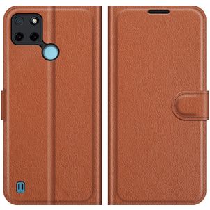 Mobigear Classic Realme C25Y Hoesje Bookcase Portemonnee - Bruin