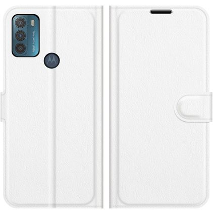 Mobigear Classic Motorola Moto G50 Hoesje Bookcase Portemonnee - Wit