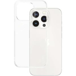 CARE by PanzerGlass Fashionable Doorzichtig iPhone 15 Pro Hoesje Flexibel TPU Backcover - Transparant