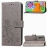 Mobigear Clover Samsung Galaxy A21 Hoesje Bookcase Portemonnee - Grijs