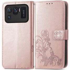 Mobigear Clover Xiaomi Mi 11 Ultra Hoesje Bookcase Portemonnee - Roségoud