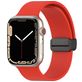 Mobigear Sport Mag Siliconen Apple Watch Bandje Magneetsluiting - 42/41/40/38 mm - Rood